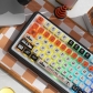 Starting Line 104+18 Clear PC+PBT Dye-subbed Pudding Jelly Keycaps Set MSA Profile Mechanical Keyboard